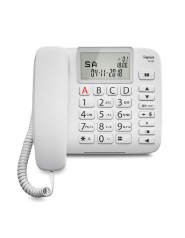SIEMENS -GIGASET TELEFONO FIJO DL380 BLANCO