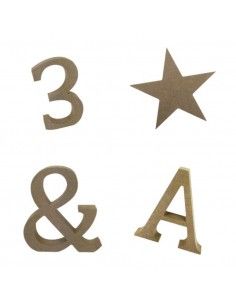 Letras y simbolos de madera DM