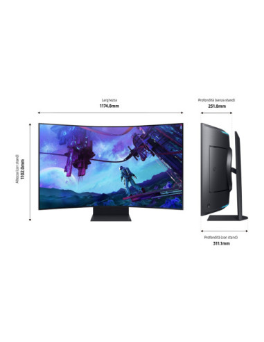 SAMSUNG MONITOR IT - LS55CG970NUXEN