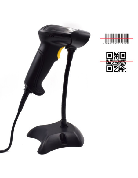 EWENT LECTOR DE CODIGOS DE BARRA Y QR CCD 2D, USB EWENT 3410