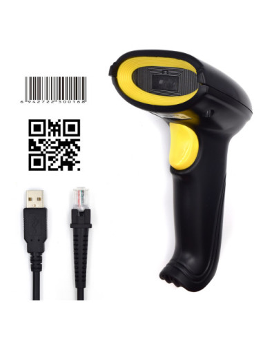 EWENT LECTOR DE CODIGOS DE BARRA Y QR CCD 2D,...