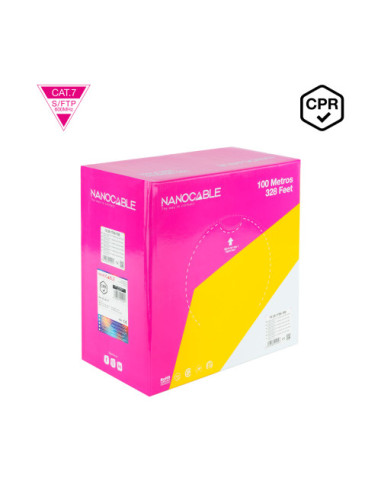 NANOCABLE CABLE RED CAT. 7 600MHZ LSZH SFTP...