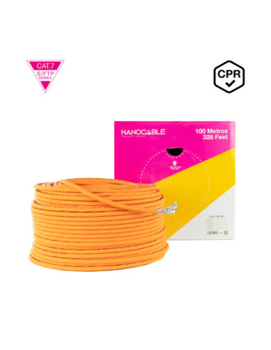 NANOCABLE CABLE RED CAT. 7 600MHZ LSZH SFTP...