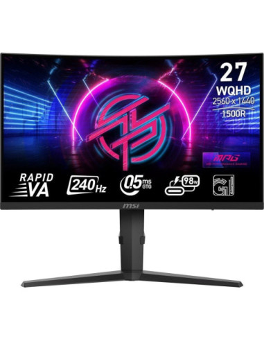 MSI MONITOR MPG 275CQRXF. 27" RAPID VA CURVO...
