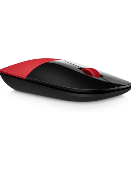 RATÓN HP Z3700 AMBIDIESTRO RF INALÁMBRICO ÓPTICO 1200 DPI V0L82AA ROJO Y NEGRO