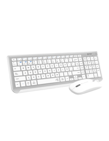 TECLADO CON RATÓN BLUETOOTH + 2.4G COMBO DUAL...
