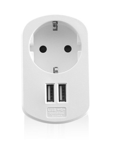 EWENT CARGADOR TABLET/ SMARTPHONE. 3.1A. 2 X...