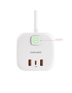 NANOCABLE BASE PARA ENCHUFE 3 USB (2 USB-A + 1 USB-C) GAN... 2