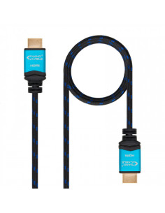 NANOCABLE CABLE HDMI V2.0 4K@60Hz 18Gbps, A/A-A/M, NEGRO,...