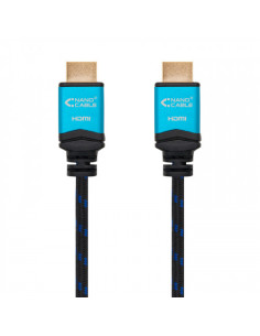 NANOCABLE CABLE HDMI V2.0 4K@60Hz 18Gbps, A/A-A/M, NEGRO,... 2