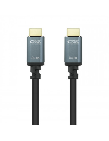 NANOCABLE CABLE HDMI 2.1 IRIS 8K A/M-A/M NEGRO...