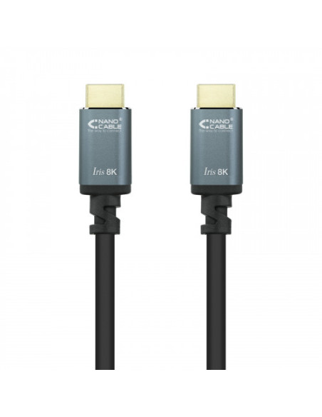 NANOCABLE CABLE HDMI 2.1 IRIS 8K A/M-A/M NEGRO 2.0 M