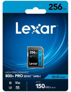 LEXAR 256GB PROFESSIONAL 800X PRO SDXC UHS-I CARDS,  UP...