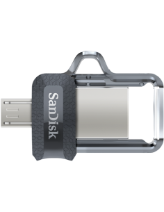 SANDISK ULTRA DUAL DRIVE M3.0 64GB GREY & SILVER 2
