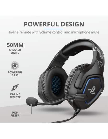 TRUST AURICULARES GXT 488 FORZE PS4 GAMING OFFICIAL LICENSED PRODUCT