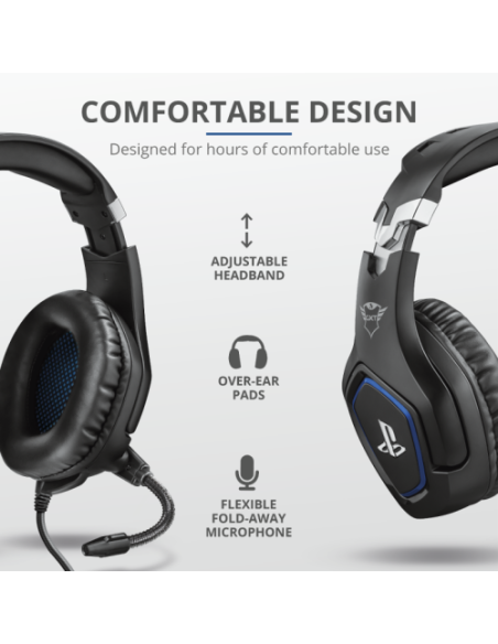 TRUST AURICULARES GXT 488 FORZE PS4 GAMING OFFICIAL LICENSED PRODUCT