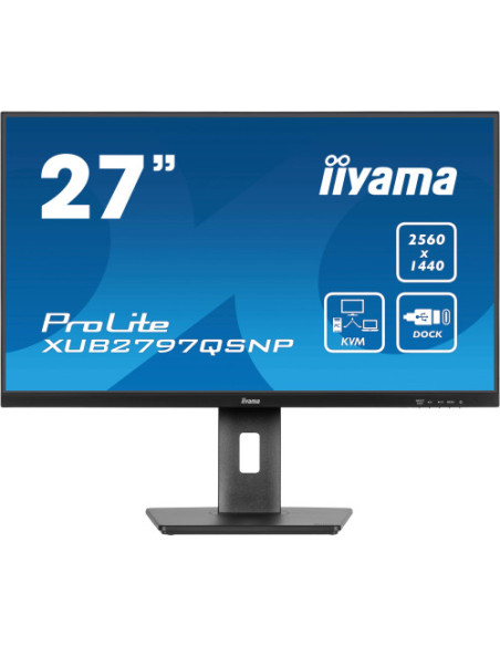 MONITOR IIYAMA PROLITE XUB2797QSNP 27" QHD 1440P  - IPS, 100HZ, 1MS, SPEAKERS, DP