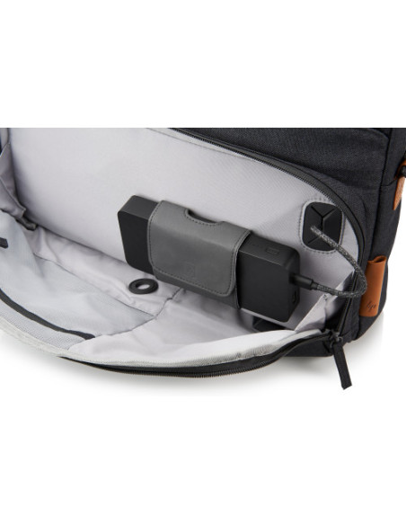 MALETÍN HP ENVY URBAN PARA PORTÁTIL 15,6 PULGADAS 3KJ73AA RESISTENTE AL AGUA COLOR GRIS/CUERO