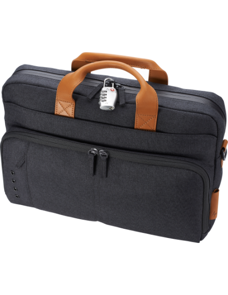 MALETÍN HP ENVY URBAN PARA PORTÁTIL 15,6 PULGADAS 3KJ73AA RESISTENTE AL AGUA COLOR GRIS/CUERO