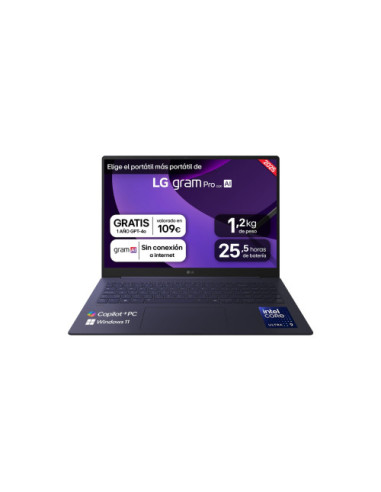 PORTATIL LG, 16", GRAM PRO 16Z90TS-G.AU99B,...