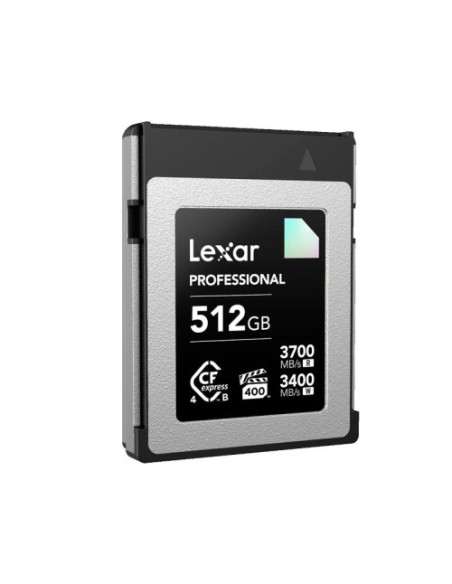 LEXAR 512GB PROFESSIONAL CFEXPRESS 4.0 TYPE-B CARD, UP TO 3700MB/S READ 3400MB/S WRITE. VPG 400