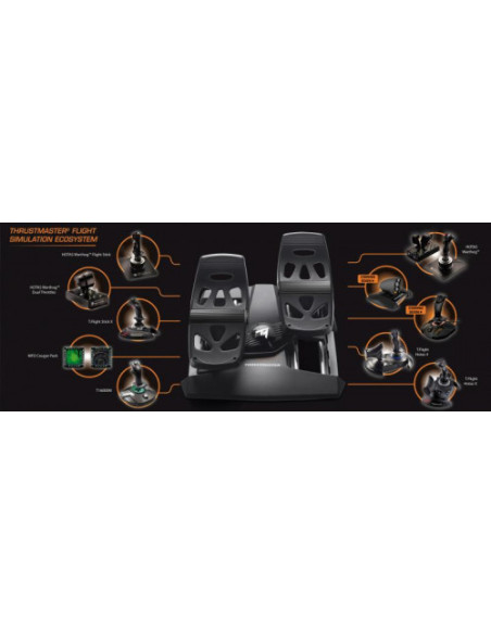 THRUSTMASTER JOYSTICK + MANDO DE POTENCIA + PEDALES T16000M FCS FLIGHT PACK - PC
