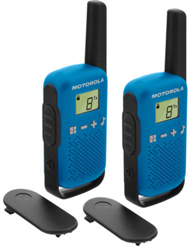 PACK 2 WALKIE TALKIE T42 BLUE MOTOROLA...