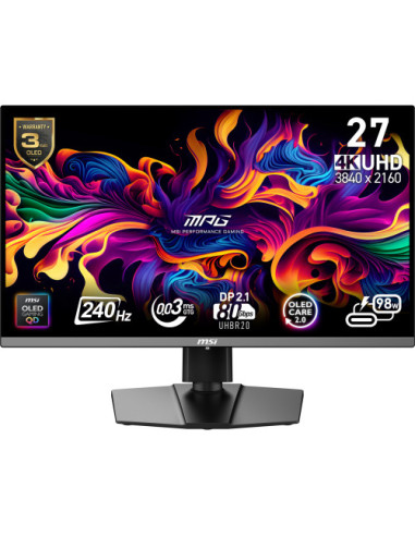 MSI MONITOR MPG 272URX QD-OLED. 26.5" QD-OLED...
