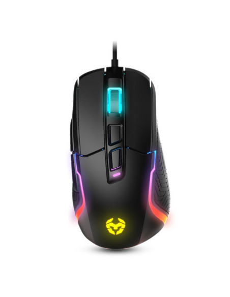 KROM RATON GAMING KICK. OPTICO 800-6200 DPI. RGB RAINBOW. USB 1.5M