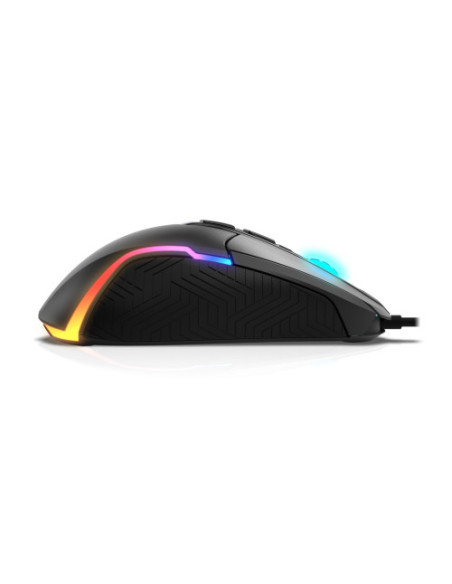KROM RATON GAMING KICK. OPTICO 800-6200 DPI. RGB RAINBOW. USB 1.5M