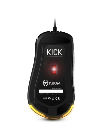 KROM RATON GAMING KICK. OPTICO 800-6200 DPI. RGB RAINBOW. USB 1.5M