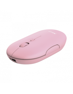 TRUST RATON PUCK INALAMBRICO RECARGABLE  ULTRAFINO ROSA...