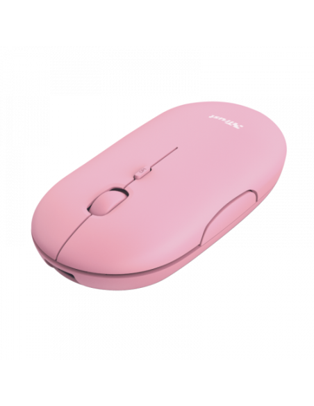 TRUST RATON PUCK INALAMBRICO RECARGABLE  ULTRAFINO ROSA (24125)