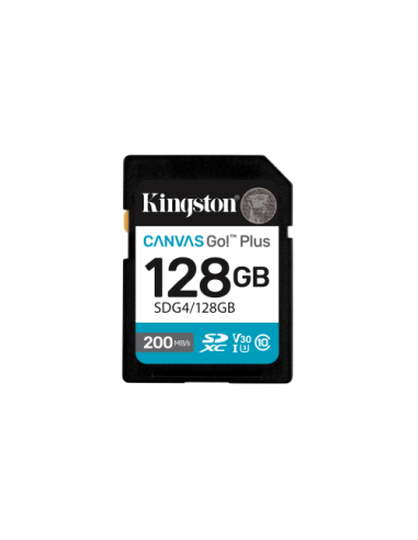 KINGSTON 128GB SDXC CANVAS GO PLUS GEN4 200MB/s...