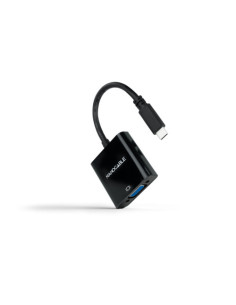 NANOCABLE CONVERSOR USB-C A VGA, NEGRO 10 CM