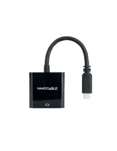 NANOCABLE CONVERSOR USB-C A VGA, NEGRO 10 CM 2