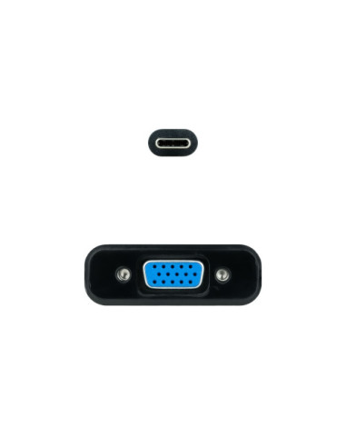 NANOCABLE CONVERSOR USB-C A VGA, NEGRO 10 CM