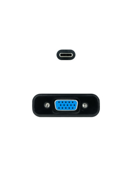 NANOCABLE CONVERSOR USB-C A VGA, NEGRO 10 CM