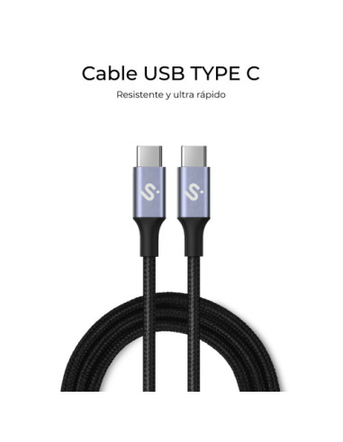 SUBBLIM CABLE PLUS 100W C-C 1M WHITE