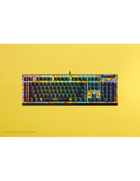 TECLADO RAZER BLACKWIDOW V4 X GREEN SWITCH POKEMON KANTO STARTERS (US LAYOUT) (RZ03-04704200-R3M1)