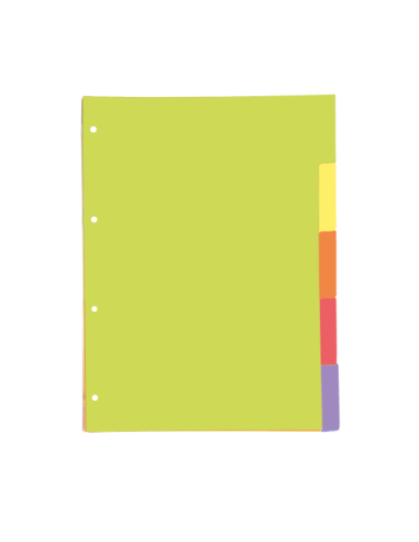 SEPARADORES CARTULINA STRONGLINE A4 5...