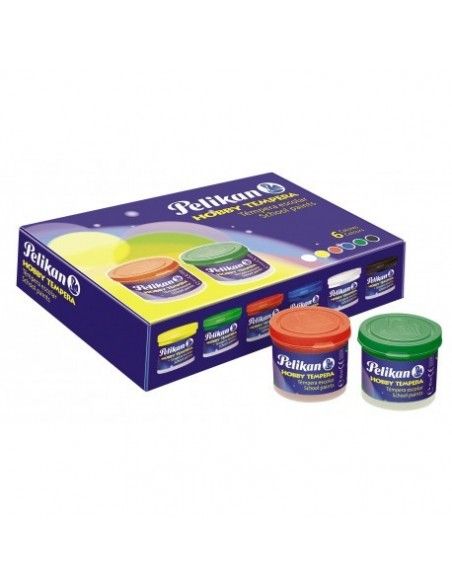 CAJA TÉMPERA PELIKAN 6 COLORES