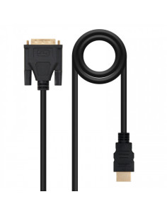 NANOCABLE CABLE DVI A HDMI, DVI18+1/M-HDMI A/M, 1.8 M...