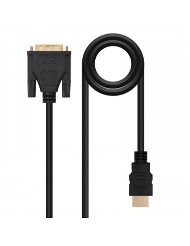 NANOCABLE CABLE DVI A HDMI, DVI18+1/M-HDMI A/M,...