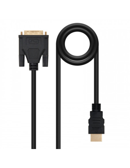 NANOCABLE CABLE DVI A HDMI, DVI18+1/M-HDMI A/M, 1.8 M (10.15.0502)