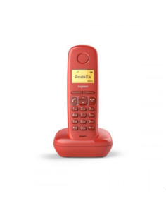 SIEMENS -GIGASET TELEFONO FIJO INALAMBRICO A170 ROJO...