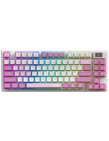 TECLADO MSI FORGE GK600 TKL W VIOLET ES