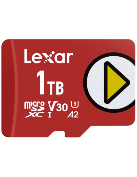 LEXAR 1TB PLAY MICROSDXC UHS-I CARDS, UP TO 205MB/S READ, 140MB/S WRITE, C10 A2 V30 U3