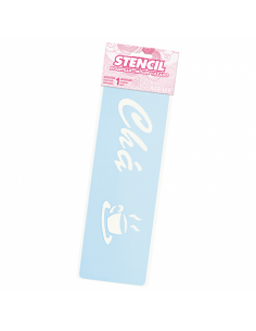PLANTILLAS STENCIL ACRILEX ALARGADAS 30X10CM