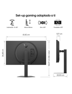 MONITOR LG, 27", 27G411A-B, 68,6 CM, 1920 X 1080 PIXELES,... 2